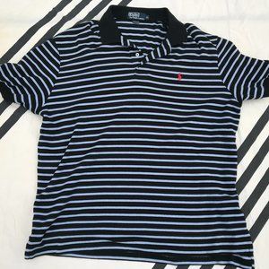 Polo Ralph Lauren Polo Shirt Short Sleeve BLACK BLUE Mens XL EXTRA LARGE